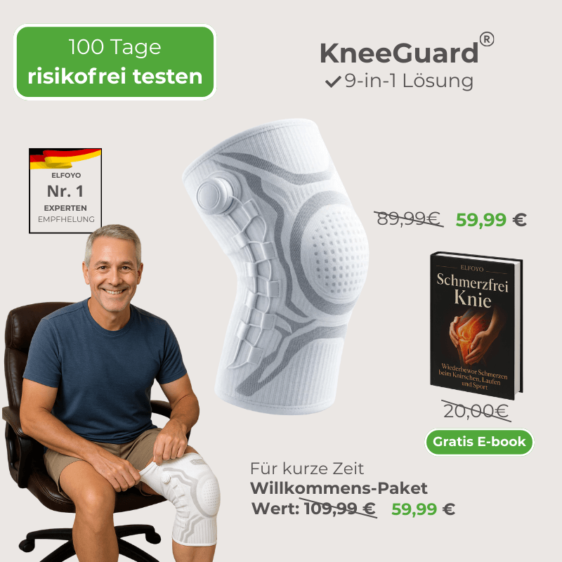 Elfoyo KneeGuard® – Spürbare Entlastung für Knie & Gelenk